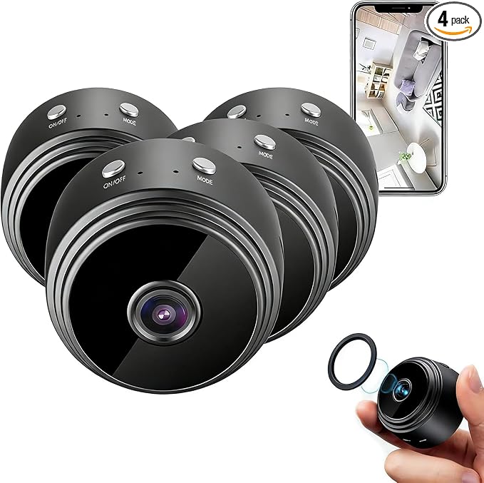 Hidden Camera 4 Packs, 1080P HD WiFi Home Indoor Outdoor Camera by Unknown