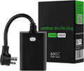 Zooz 800 Series Z-Wave Long Range Outdoor Double Plug ZEN14 | Hub Required | by ZOOZ