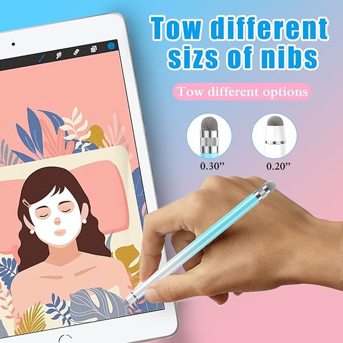 Bopomofo 2PCS Stylus Pens for Touch Screens, Stylus Pen for iPhone/iPad/Tablet - Image 3