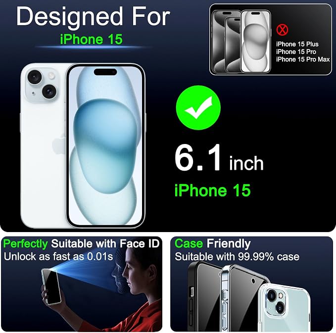IMBZBK 3 Pack Privacy Screen Protector - Image 2