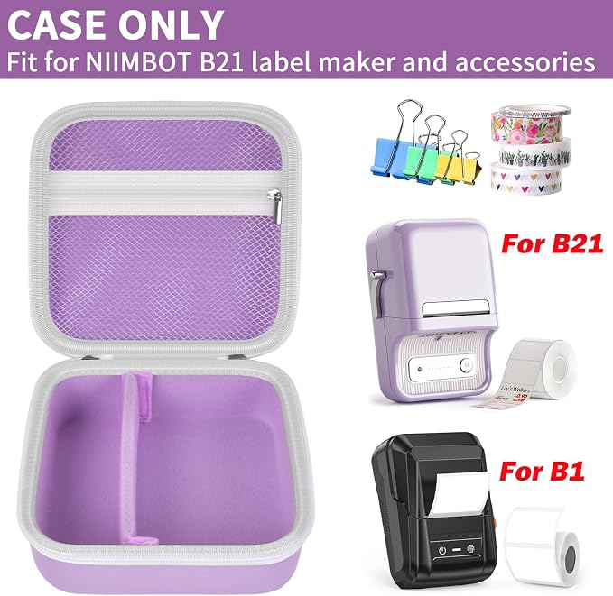 ALKOO Case Compatible with NIIMBOT B21 / B1 Label Maker Wireless Thermal Label - Image 2
