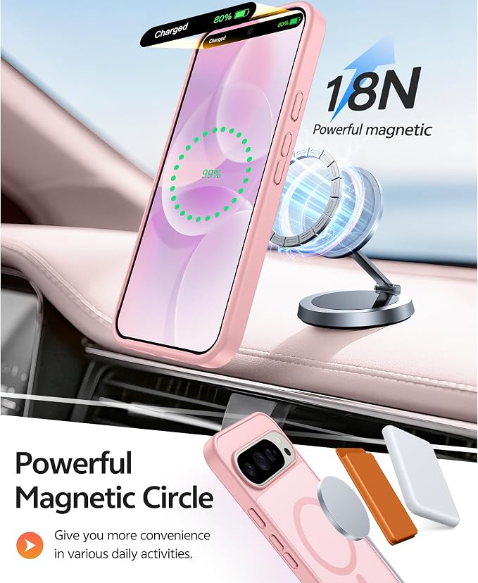 FNTCASE for Google Pixel 10 Pro Case: for Pixel 10 Case Translucent Matte Cases - Image 3