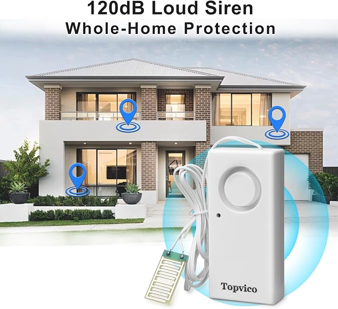 Water Alarms Leak Detector for Home Basements, RV Water Heater, Sump Pump - Image 2