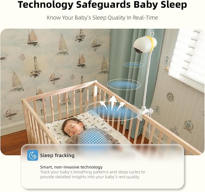 Ellie Pro Baby Monitor with Camera and Audio, 6000mAh Battery, Remote - Image 5