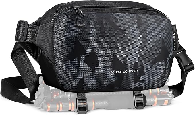 K&F CONCEPT Camera Sling Bag Crossbody Bag Waterproof Camera Shoulder Backpack by KFCONCEPT