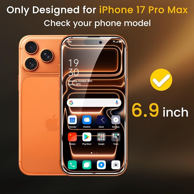 Romkasi 3 Pack Privacy Screen Protector - Image 2