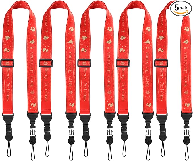 FIEIL 5Pcs Christmas iPad Strap, Adjustable Camera Neck Strap, Comfortable by FIEIL