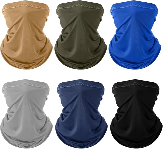 Geyoga 6 Pieces Summer UV Protection Cooling Neck Gaiter Face Clothing Neck by Geyoga