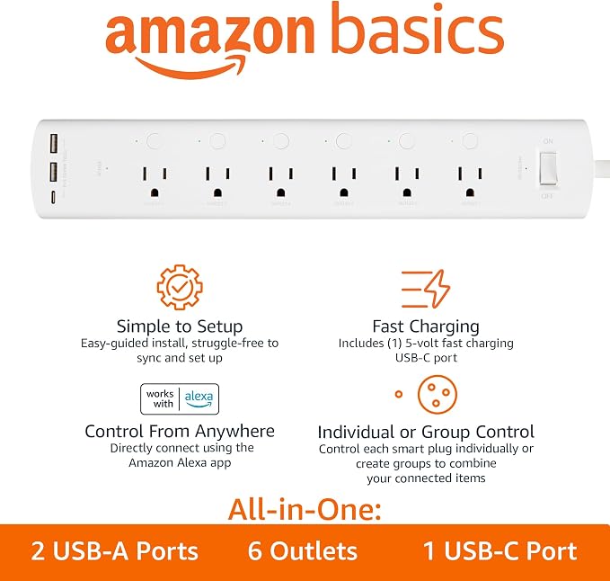 Amazon Basics Smart Plug Power Strip - Image 2