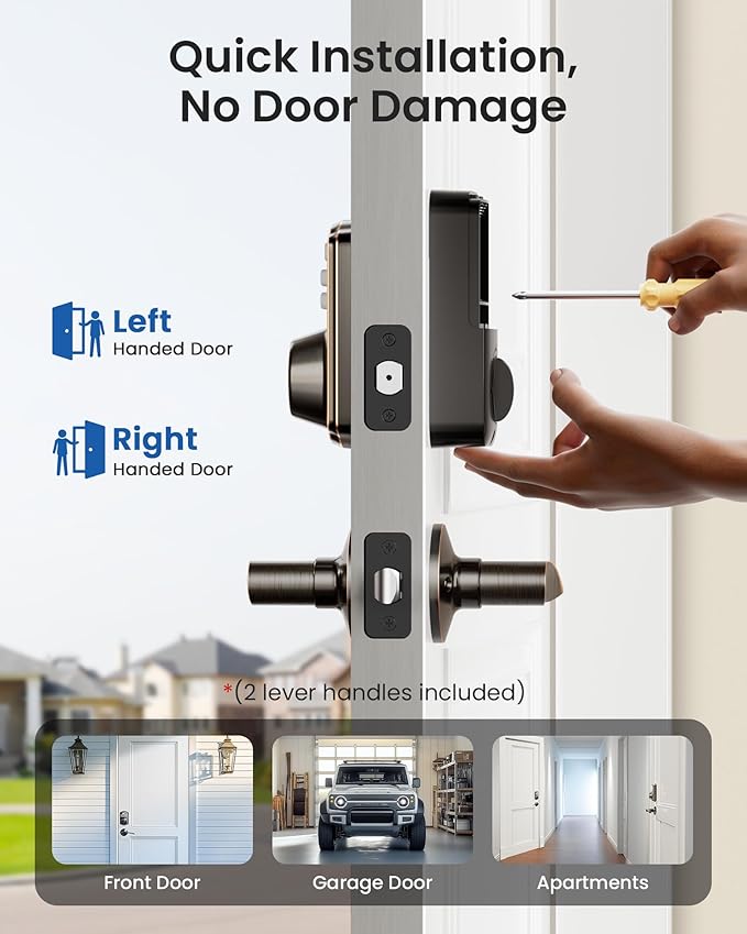 Veise Keyless Entry Door Lock - Image 7
