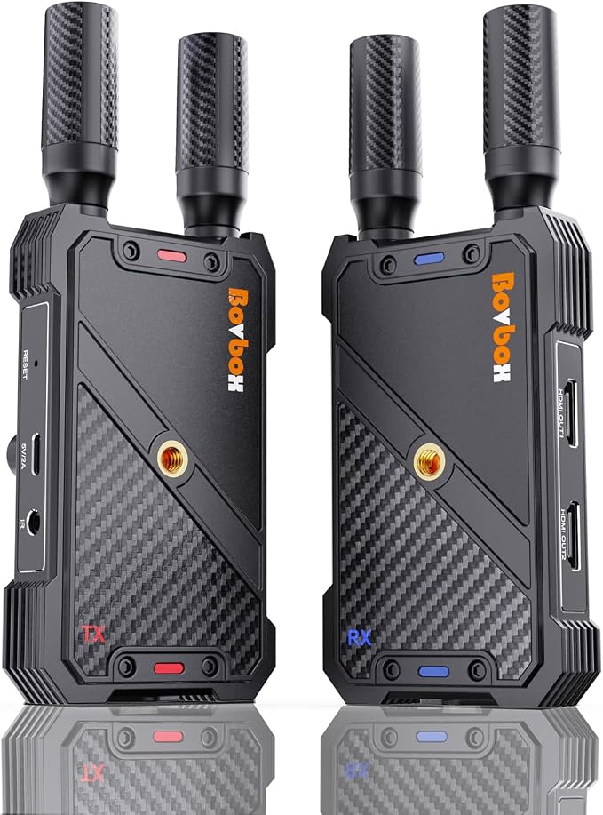Wireless HDMI Transmitter and Receiver: 1312ft Plug&Play HDMI Wireless Extender by Bovbox