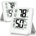 Antonki 2-Pack Room Thermometer, Digital Small Hygrometer Indoor Thermometer by Antonki