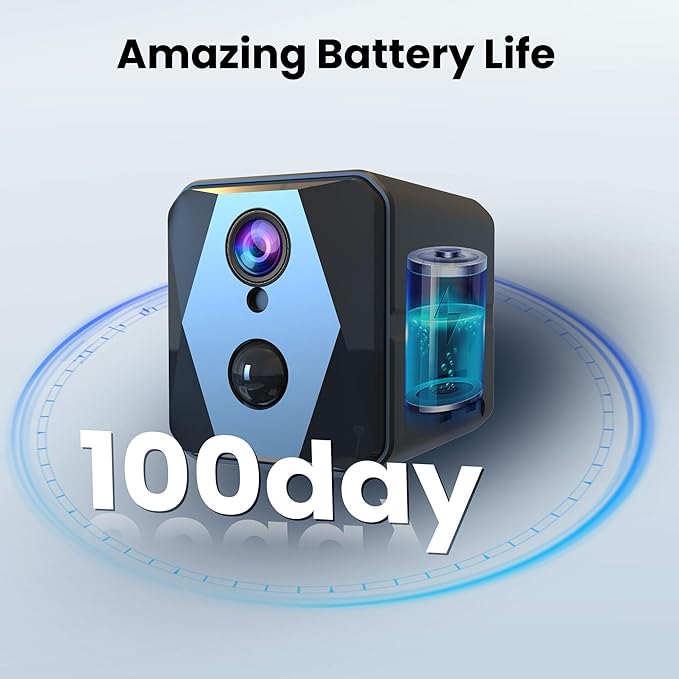 vebiliki Spy Camera, 4K Hidden Camera, Mini Camera, Real-Time Recording - Image 7