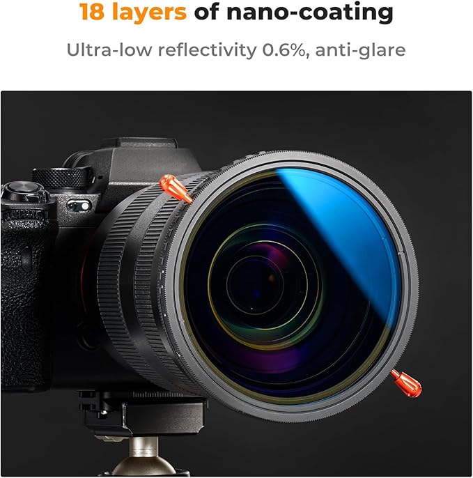 K&F CONCEPT 72mm Variable ND2-32 & Circular Polarizing Lens Filter in 1 - Image 6
