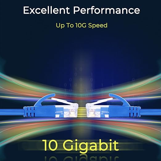 Rapink Patch Cables Cat6a 1ft Slim, Cat6a Ethernet Patch Cable 10G Support - Image 6