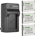Kastar 3-Pack Battery and AC Wall Charger Replacement by Kastar