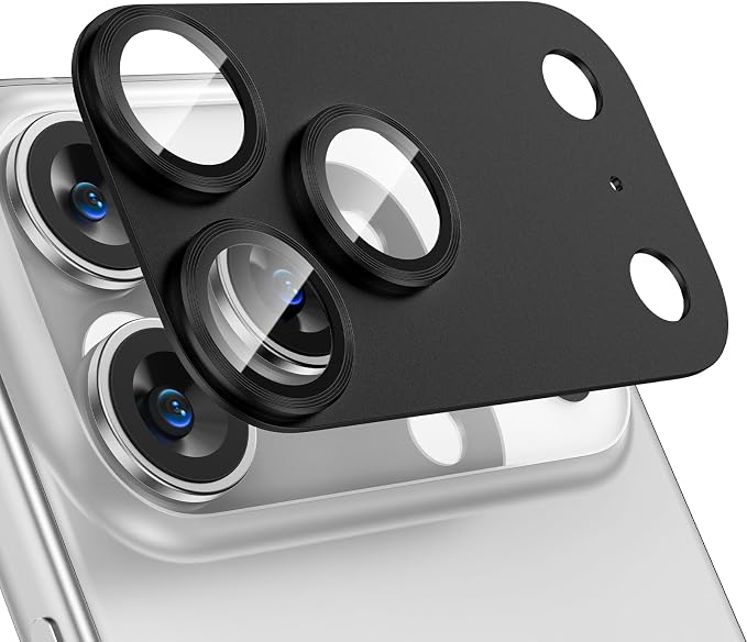 Tensea for iPhone 17 Pro Camera Lens Protector, Metal Aluminum Alloy Tempered by Tensea