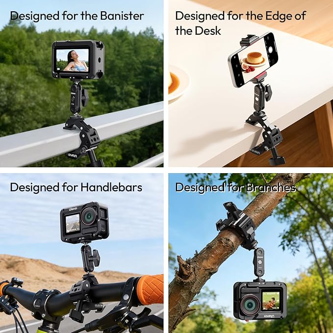 ULANZI CO78 Super Clamp Mount, 3-Jaw Y-Shape Super Clamp - Image 5