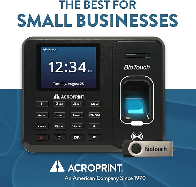 Acroprint BioTouch Self-Contained Automatic Biometric Fingerprint/Proximity - Image 6