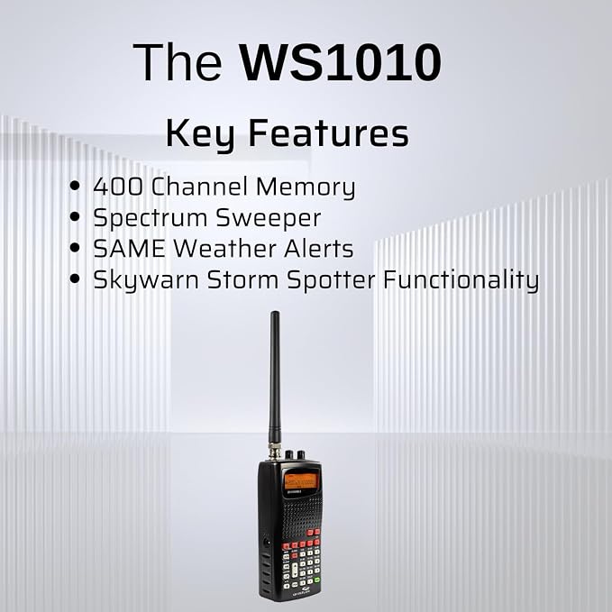 Whistler WS1010 Analog Handheld Scanner – 400 Channels, Same Weather Alerts - Image 3