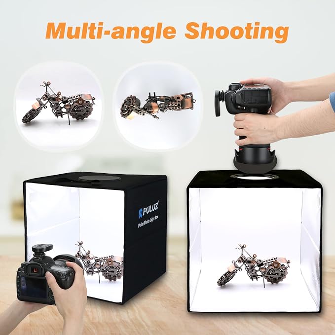 Photo Box, PULUZ Mini Folding Lightbox Portable Light Box Photography Shooting - Image 4