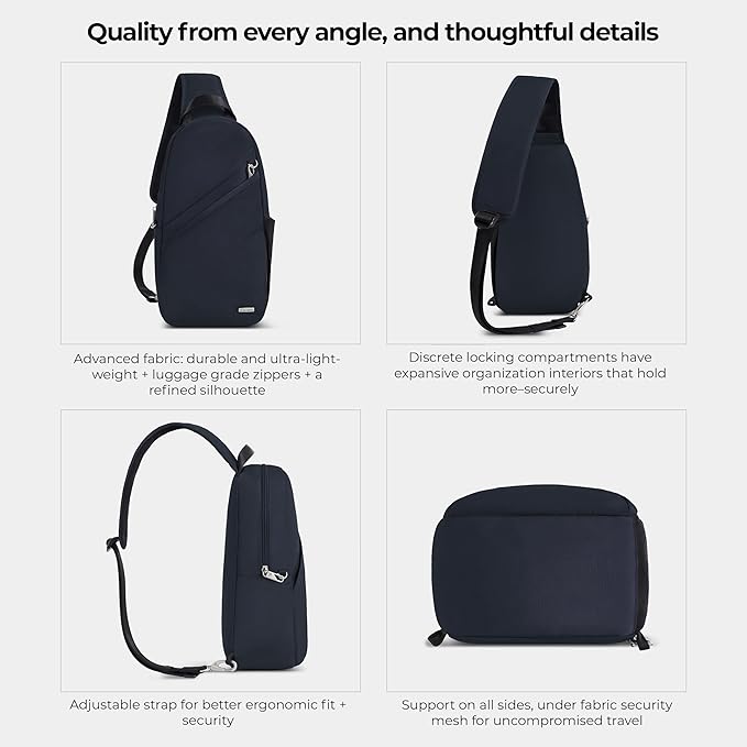 Travelon Anti-Theft Classic Sling Bag - Image 6