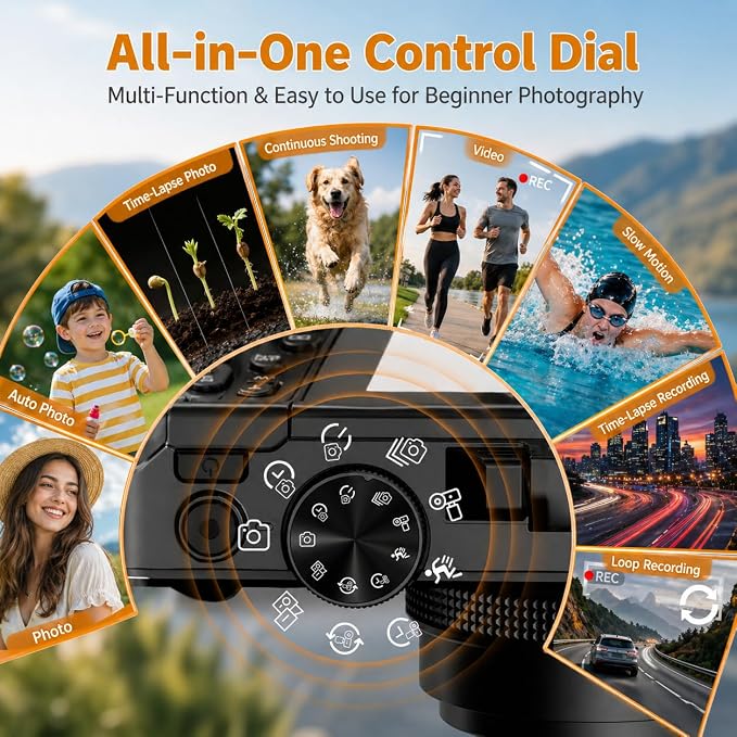 4K Digital Camera for Photography, 64MP Vlogging Camera for YouTube - Image 5
