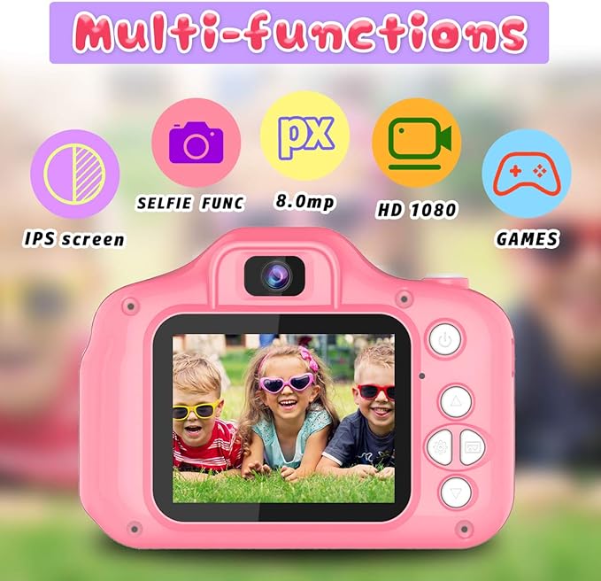 Seckton Upgrade Kids Selfie Camera, Christmas Birthday Gifts - Image 2