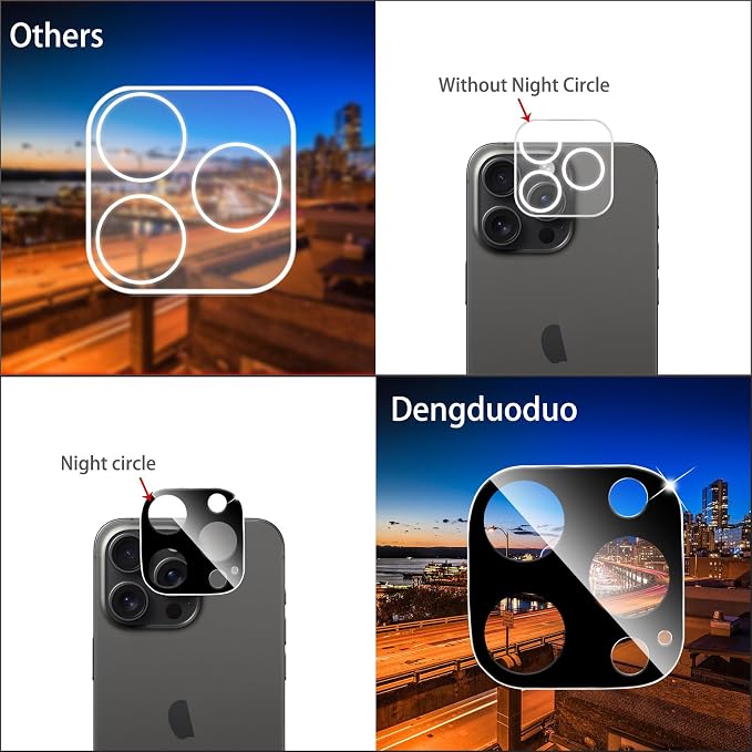 3 Pack Dengduoduo Tempered Glass Camera Lens Protector - Image 5