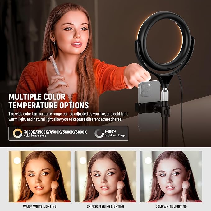NEEWER Basics 7" Desk Ring Light - Image 3