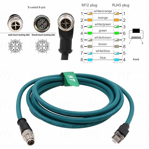 Ethernet Cable 8 Pin X-Coded M12 RJ45 - Image 5