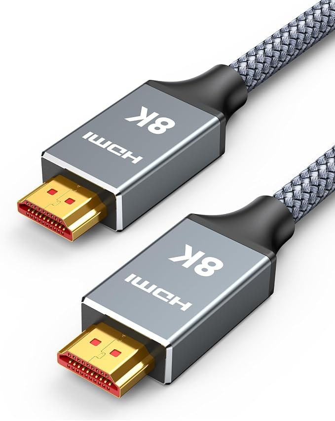 Capshi 3.3ft 8K 4K@120Hz HDMI Cable 2.1, 48Gbps High Speed Cord by Capshi