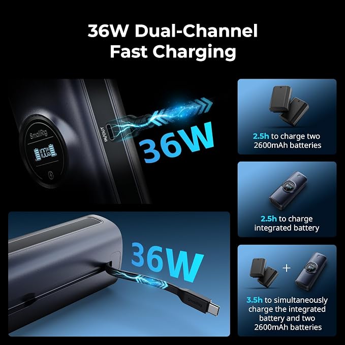 SMALLRIG NP-FZ100 Power Camera Battery Charger - Image 3