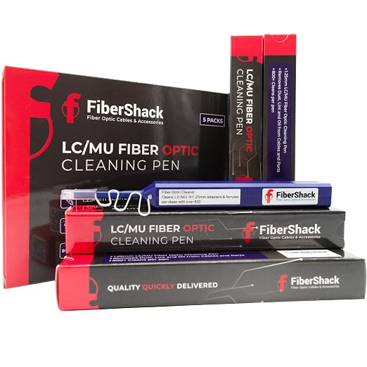 Fibershack - 1.25mm LC Fiber Cleaner Pen - 5 Pack - LC Fiber Optic Cleaning Pen - Image 3