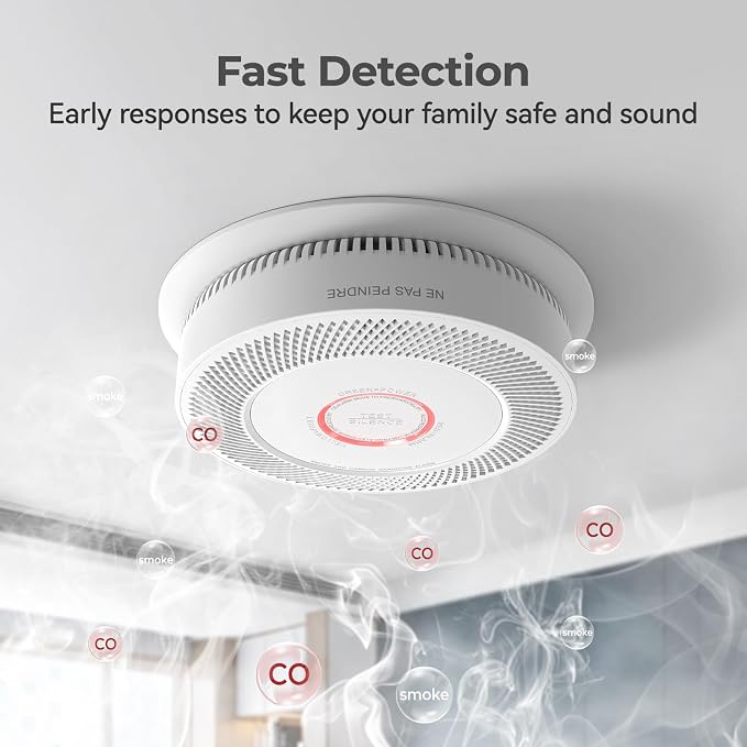 SITERLINK Hardwired Smoke and Carbon Monoxide Detector - Image 3