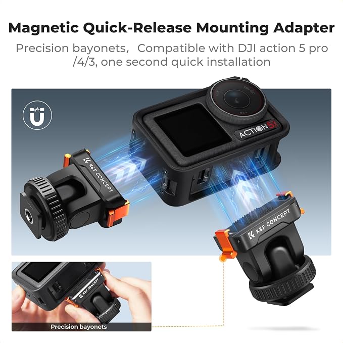 K&F CONCEPT Plastic Cold Shoe Mount Compatible - Image 4