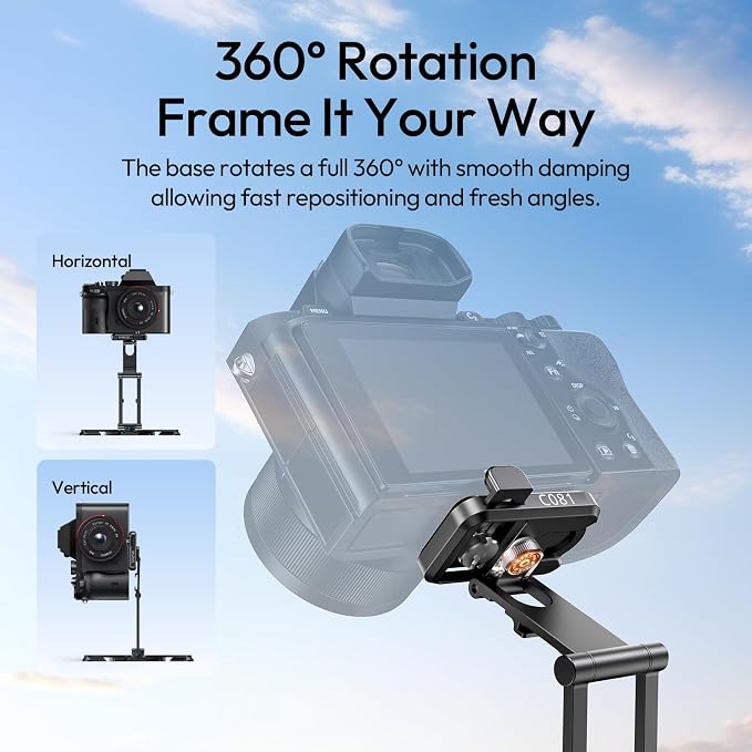 ULANZI C081 Mini Camera Tripod Stand, 4-in-1 Handheld Grip, Foldable Desktop - Image 3