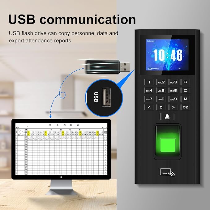 Complete Biometric Fingerprint Security Access Control System Kit, RFID - Image 8
