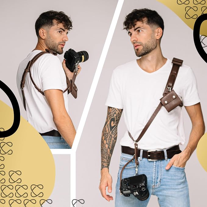 C Coiro Leather Camera Strap Crossbody - Image 5