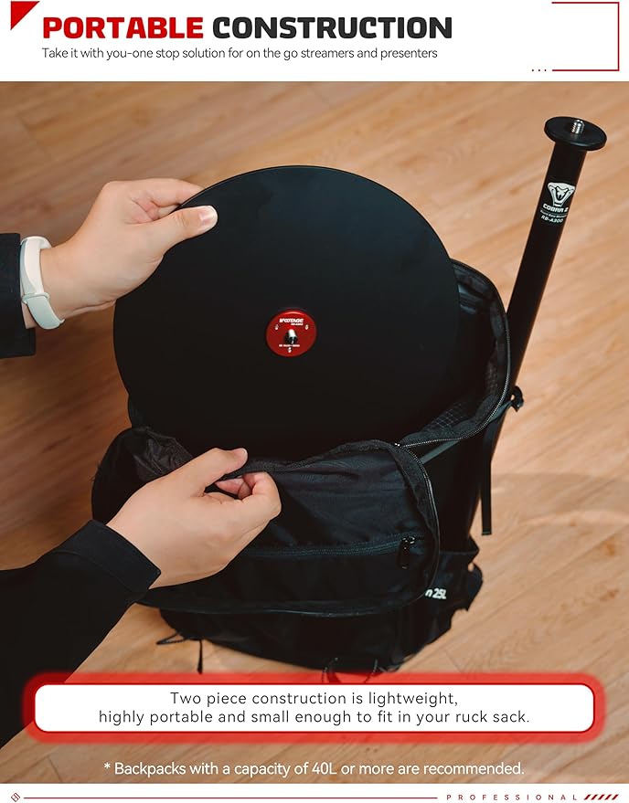 IFOOTAGE Round Base Monopod A300, Tripod Head, Payload 22lb - Image 6