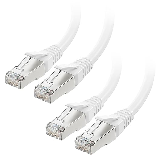 Cable Matters 2-Pack 40Gbps Shielded Cat 8 Ethernet Cable - 5ft by CableMatters