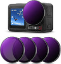 K&F CONCEPT 4 Pack Push-in Fit ND/PL Filter Kit Compatible by KFCONCEPT