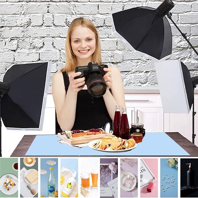 5pcs 34x22in Morandi Background Paper Photography Backdrops Solid Color Photo - Image 4