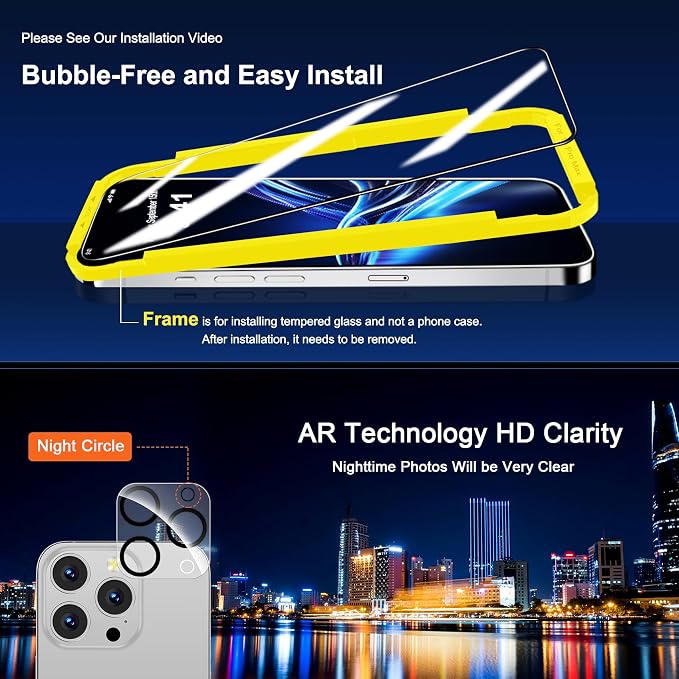 QHOHQ for iPhone 16 Pro Max Screen Protector - Image 7