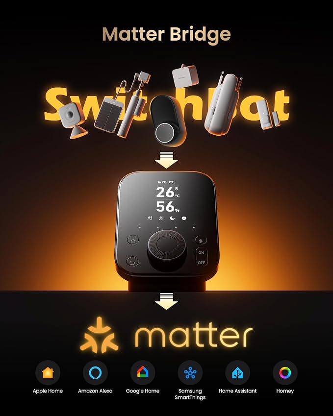 SwitchBot Hub 3 Smart Home Command Center: Screen + Physical Dial, IR Remote Hub - Image 9