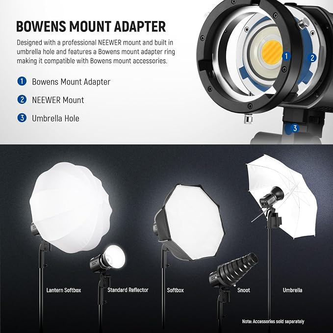 NEEWER MS60B 65W COB LED Video Light - Image 8