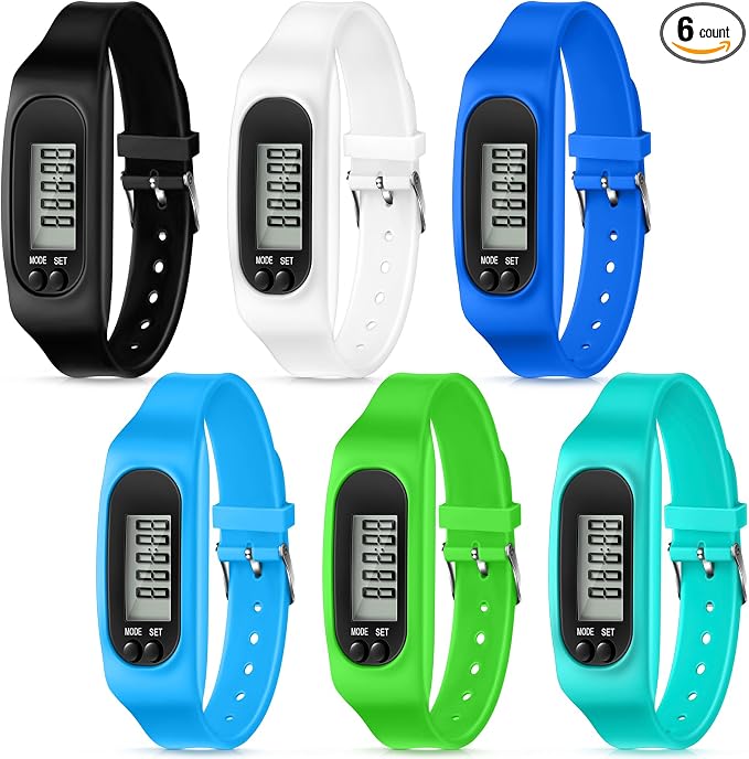 Geyoga Pedometer for Walking Steps and Miles Pedometer Watch Silicone Steps by Geyoga