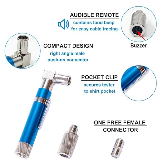 Coaxial Pocket Toner Pocket Continuity Tester, - Image 6
