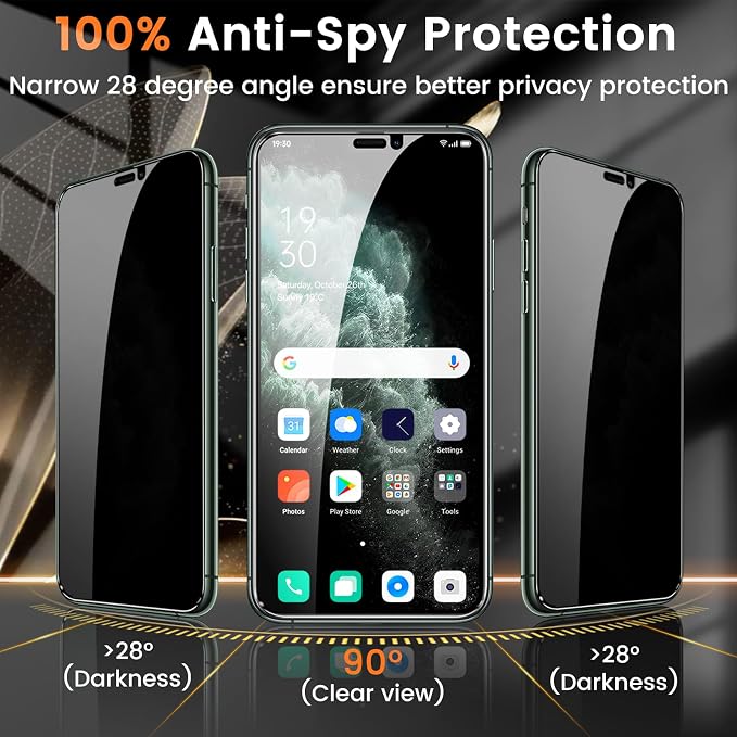 Lesakit 3+3 Pack Privacy Screen Protector - Image 3