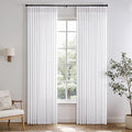 Memory Trained Pinch Pleated Curtains 132 Inches Long, Viral Linen Pinch Pleat by ANRODUO